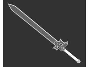 espada Arte línea elucidador Kirito's aincrad anime accesorios arma oscuro repulsor kazuto Kirigaya Kirito sao 3d print model - Mito3D