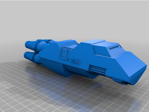 zathras shuttle babylon 5 babylon5 ship 3D print model - Mito3D