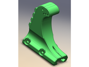 dino hand stopp - picatinny rail dinosaur 3d print model - Mito3D