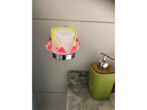 loto taza almohadillas baño accesorios 3d print model - Mito3D