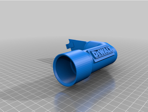 dewalt dcs391 extraction port dust 3d print model - Mito3D
