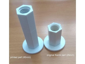 Kermi kompatibel Entfernung Stück Abstandshalter Fabrik abstandshalter openscad 3d print model - Mito3D
