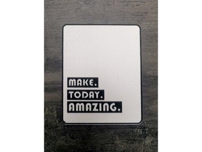 wall decor photo quote decoration picture frame quotes mount 3d print model - Mito3D