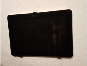 flat wall mount screen tablet holder 3d print model - Mito3D