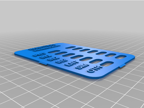 customtestized slider task reminder v2 plate customized 3d print model - Mito3D