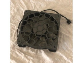 120mm hexagonal ventilador cobrir bainha tomada térmica fãs 3d print model - Mito3D
