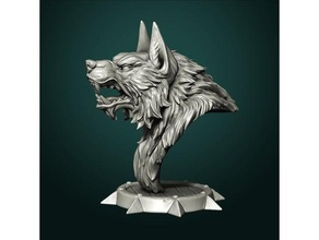 werewolf bust dd dnd miniature monster rpg wwtavern 3d print model - Mito3D