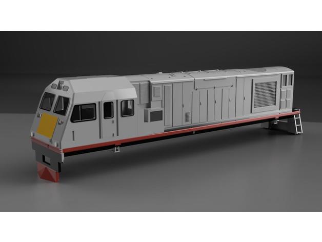 pn queensland mka class locomotive hon35 model train pacific national rail 3D print model - Mito3D