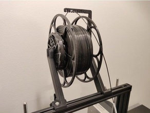 auto rewind bobine monter ender 3 pro créalité filament titulaire soutien 3d print model - Mito3D