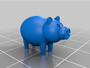 small pig 3d print model - Mito3D