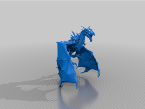 dragon mid flight breath weapon - dnd monster 3d print model - Mito3D