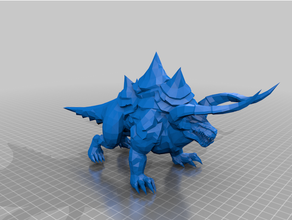 Magma Gorgon dnd Monster 3d print model - Mito3D