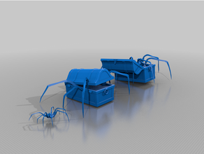 treasure mimic - dnd monster aberation spider 3d print model - Mito3D