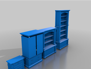 house cupboards - dungeon gubbins cupboard furniture 3d print model - Mito3D