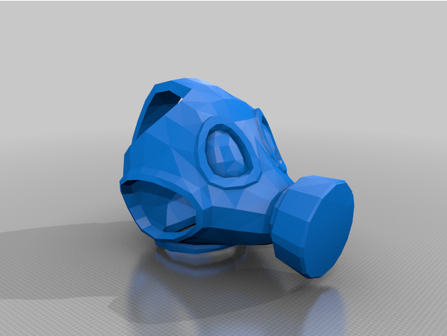 gas mask - cartoon gubbins gasmask 3D print model - Mito3D