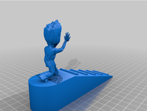 bambino Groot porta 3d print model - Mito3D