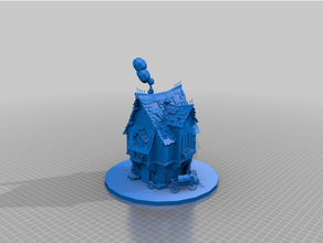 medieval house - terrain aos dnd mordheim whfb 3d print model - Mito3D