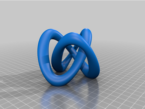 trefoil knot 3d print model - Mito3D