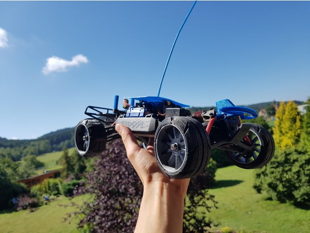 erneut hochladen Benutzerdefiniert Räder rc Autos traxxas Schrägstrich Wagen 3D print model - Mito3D