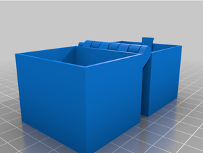 personalizzato incernierato scatola latc1234h parametrico stampabile pezzo 3d print model - Mito3D