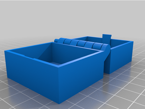personalizzato incernierato scatola fermo parametrico stampabile pezzo 3d print model - Mito3D