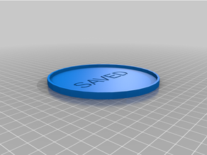 saved coaster customized 3d print model - Mito3D