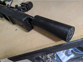 fake silencer ruger 10 22 1022 3d print model - Mito3D