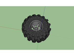 team rc18t modern crawler tires 3d print model - Mito3D