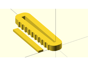 deslizamento ferramenta outil 3d mão Ferramentas medida medição openscad paramétrico deslizar controle deslizante justa 3d print model - Mito3D