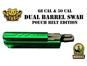 paintball 68 cal 50 barrel swab belt case pouch holder 3d print model - Mito3D
