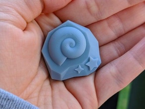 animal crossing fossil token horizons video game 3d print model - Mito3D