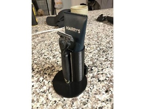 razor & cream holder shaving stand 3d print model - Mito3D