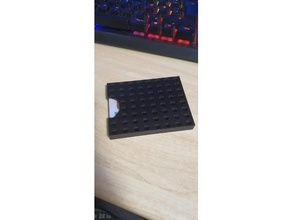 carta portafoglio titolare supporto 3d print model - Mito3D