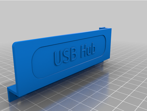 usb hub holder 3d print model - Mito3D