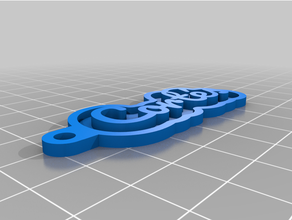 customized key chain personal namellaver 3d print model - Mito3D