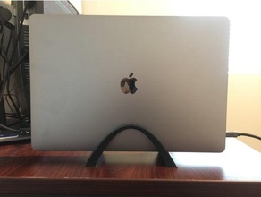 2019 Mac Buch Profi 16 Zoll elegant Bogen Stand 16in Laptop Vertikale MacBook 3d print model - Mito3D