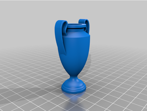 champions league trophy 3d print model - Mito3D