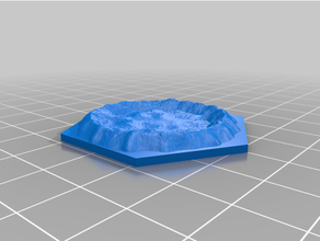 altıgen krater masa oyunu Aksesuarlar canavar 3d print model - Mito3D