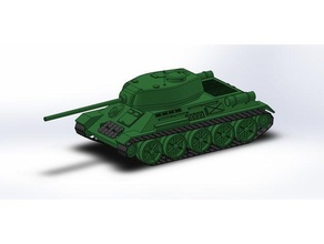 t-34 85 detailed tank ww2 3d print model - Mito3D