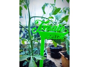 placa gumes du jardín jardim ar livre vegetal 3d print model - Mito3D