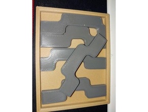 onda Imballaggio puzzle 3d cervello teaser scatola vassoio tortuoso 3d print model - Mito3D