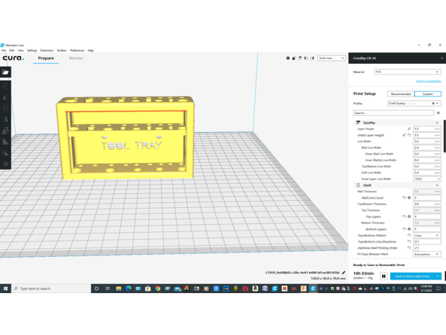Werkzeug Tablett Halter Unterstützung Schraubendreher 3D print model - Mito3D
