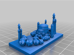 Greeble ciudad estrella guerras naboo palacio Greeblecity guerra Galaxias 3d print model - Mito3D