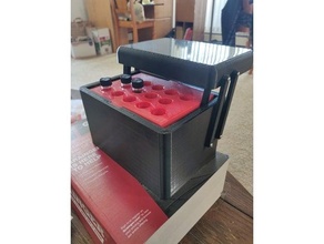bicchiere fiala Conservazione presentazione scatola contenitore Schermo Astuccio guaina fiale medico miniatura residente male resina stampante 3d print model - Mito3D