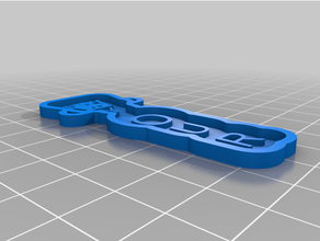 cjoeustomized multiline key chain personal customized 3d print model - Mito3D