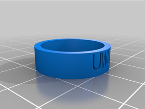 teste anel foralex personalizado 3d print model - Mito3D