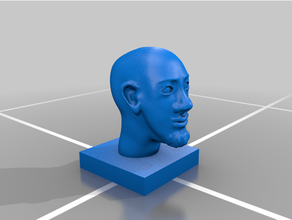 visage 3 3d print model - Mito3D