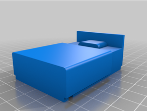 perro dormido debajo cama figura LED iluminado 3d print model - Mito3D