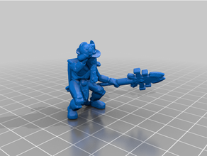 souteneur chapeau cryptech nécron zombi robot 3d print model - Mito3D