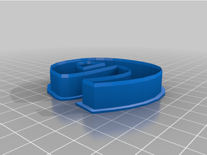 cookie cutter euler number 6 cm 3d print model - Mito3D